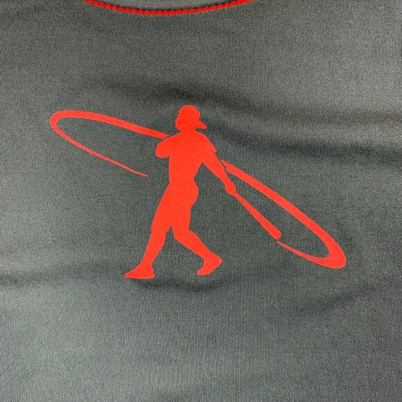 Nike Pro Combat Mens Shirt XL Fitted Red Gray Colorblock 3/4 Sleeve Swingman - Picture 4 of 11